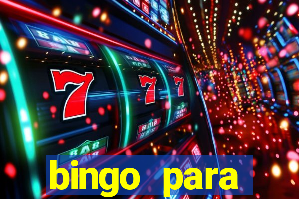 bingo para despedida de solteira para imprimir